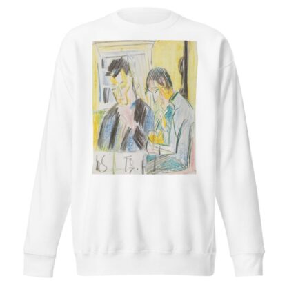 Zwei Männer am Tisch by Ernst Ludwig Kirchner Sweatshirt