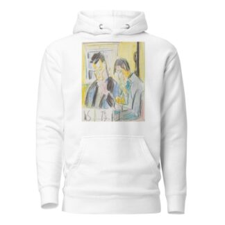 Zwei Männer am Tisch by Ernst Ludwig Kirchner Hoodie