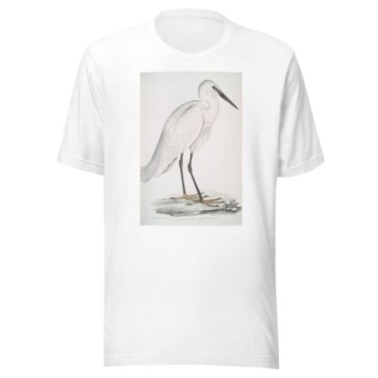 Indian white Heron, Ardea orientalis. by John Edward Gray T-Shirt