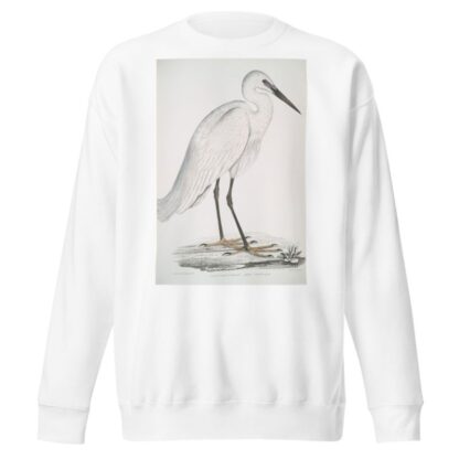 Indian white Heron, Ardea orientalis. by John Edward Gray Sweatshirt