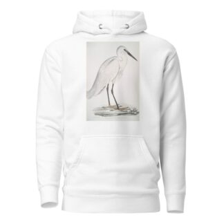 Indian white Heron, Ardea orientalis. by John Edward Gray Hoodie
