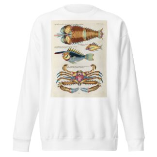 Poissons, ecrevisses et crabes, de diverses couleurs et figures extraordinaires.. Pl.090 by Louis Renard Sweatshirt