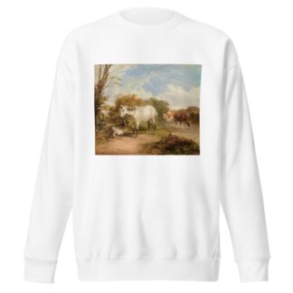 Pastoral Scene with Horse by Thomas Sidney Cooper Sweatshirt