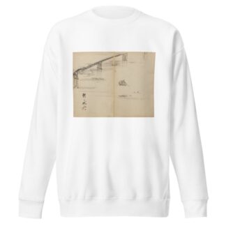 Boats on a River by Kawanabe Kyōsai Sweatshirt