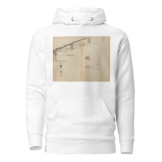 Boats on a River by Kawanabe Kyōsai Hoodie