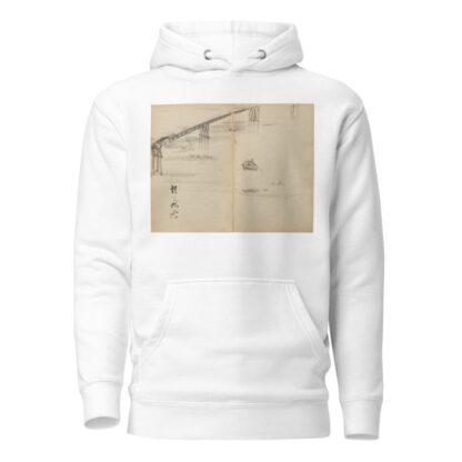 Boats on a River by Kawanabe Kyōsai Hoodie