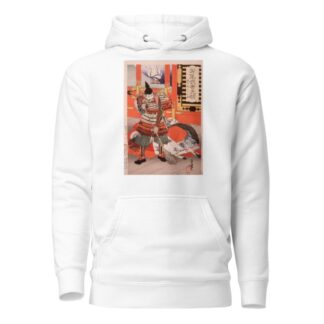 Shinchūnagon Taira no Tomomori Sweeping the Deck by Tsukioka Yoshitoshi Hoodie