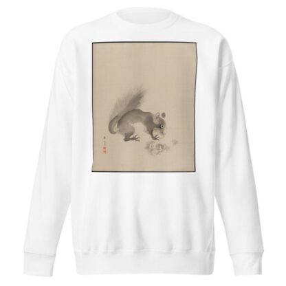 Squirrel Eating Chestnuts by Kawabata Gyokushō Sweatshirt
