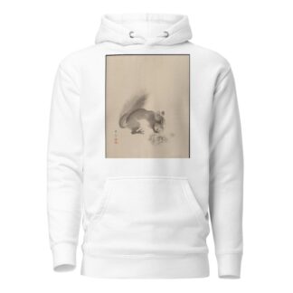 Squirrel Eating Chestnuts by Kawabata Gyokushō Hoodie