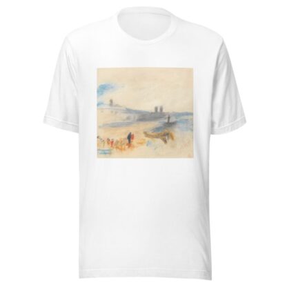 Port with Moored Steamship by Hercules Brabazon Brabazon T-Shirt