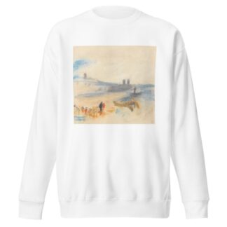 Port with Moored Steamship by Hercules Brabazon Brabazon Sweatshirt