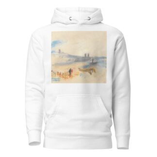 Port with Moored Steamship by Hercules Brabazon Brabazon Hoodie