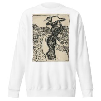 Karikatúra dámy by Konštantín Kövári-Kačmarik Sweatshirt