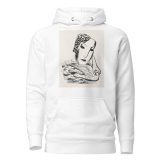 Vrouwenkop met vogel by Leo Gestel Hoodie