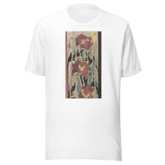 Ontwerp met papavers voor de rand van het wandtapijt Gezicht op de Ponte Vecchio te Florence by Carel Adolph Lion Cachet T-Shirt