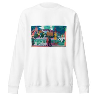Basel with the Rhine by Ernst Ludwig Kirchner Sweatshirt