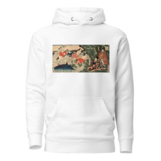 A Modern Prince Genji at Chigogafuchi, Enoshima by Tsukioka Yoshitoshi Hoodie