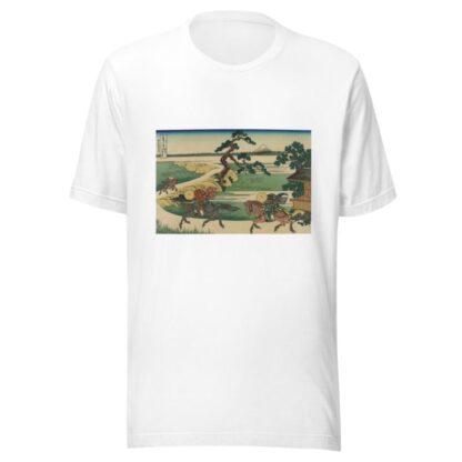 Sumidagawa sekiya no sato by Katsushika Hokusai T-Shirt