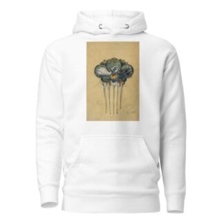 Dessin préparatoire pour un peigne orné de cygnes et de nénuphars by Georges Callot Hoodie