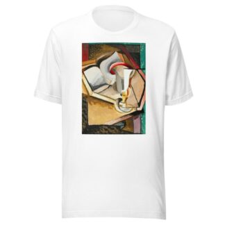 Still life with cup and book by Antonin Procházka T-Shirt