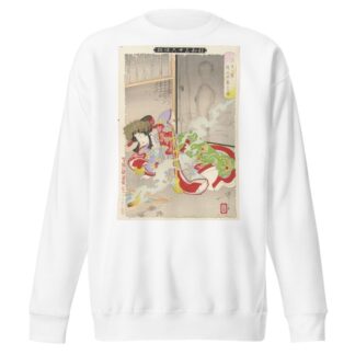 The Ghost of Seigen Haunting Sakurahime by Tsukioka Yoshitoshi Sweatshirt