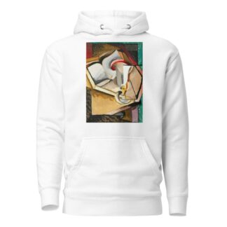 Still life with cup and book by Antonin Procházka Hoodie