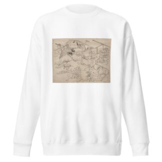 Album of Sketches by Katsushika Hokusai and His Disciples Pl.59 by Katsushika Hokusai Sweatshirt