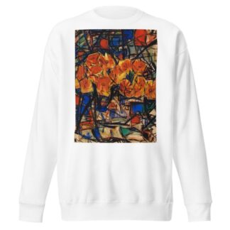 Rote Blumen in Vase by Christian Rohlfs Sweatshirt