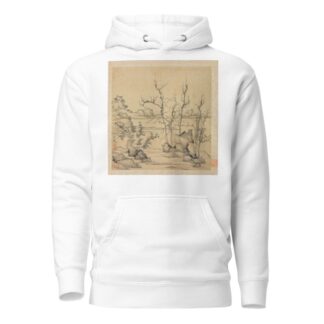 Landscape in the Style of Ni Zan by Chen Hongshou Hoodie