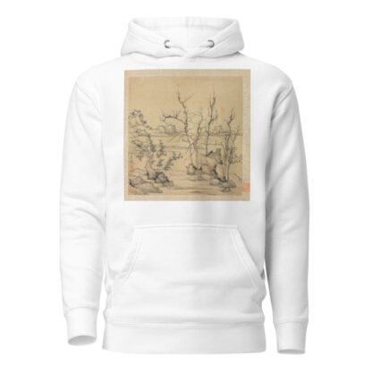 Landscape in the Style of Ni Zan by Chen Hongshou Hoodie