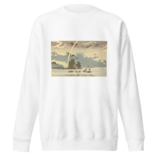 View at dusk, Hashiba, Tokyo by Kobayashi Kiyochika Sweatshirt