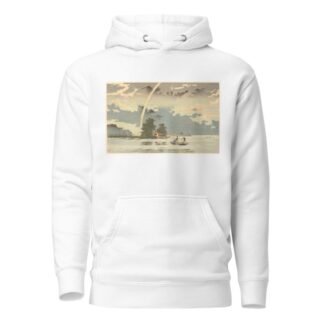 View at dusk, Hashiba, Tokyo by Kobayashi Kiyochika Hoodie