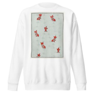 Seamless gold fish illustration by Watanabe Seitei Sweatshirt