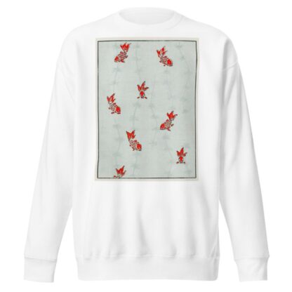 Seamless gold fish illustration by Watanabe Seitei Sweatshirt