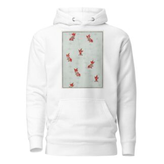 Seamless gold fish illustration by Watanabe Seitei Hoodie