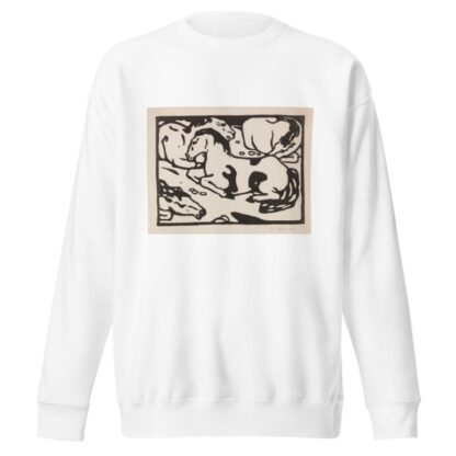 Ruhende Pferde by Franz Marc Sweatshirt