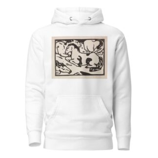 Ruhende Pferde by Franz Marc Hoodie