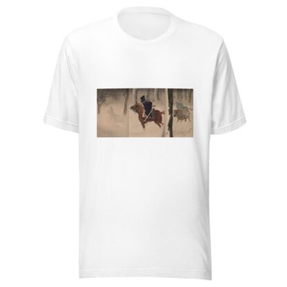 Scouts near Nuizhuang on a Snowy Night by Kobayashi Kiyochika T-Shirt
