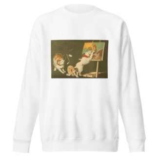 Cats and Canvas by Kobayashi Kiyochika Sweatshirt