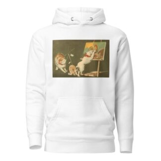 Cats and Canvas by Kobayashi Kiyochika Hoodie
