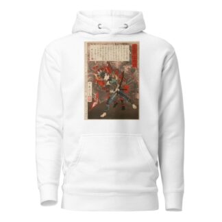 Ōkubo Hikozaemon Tadanori Rescuing Tokugawa Ieyasu by Tsukioka Yoshitoshi Hoodie