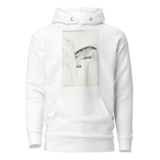 Man in profiel naar rechts met de linkerhand opgeheven by Samuel Jessurun de Mesquita Hoodie