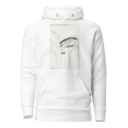 Man in profiel naar rechts met de linkerhand opgeheven by Samuel Jessurun de Mesquita Hoodie