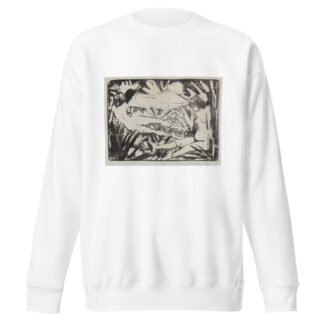Sitzendes und zwei liegende Mädchen im Gras by Otto Mueller Sweatshirt