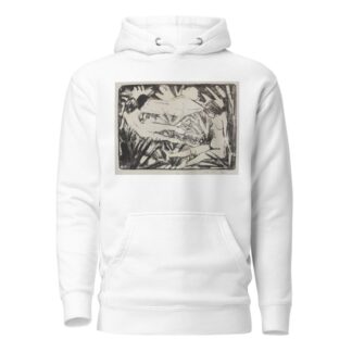 Sitzendes und zwei liegende Mädchen im Gras by Otto Mueller Hoodie