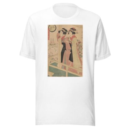 Two Women Looking Out at Sea by Kikukawa Eizan T-Shirt