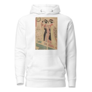 Two Women Looking Out at Sea by Kikukawa Eizan Hoodie