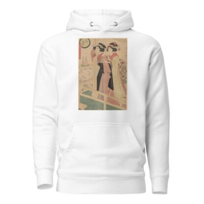 Two Women Looking Out at Sea by Kikukawa Eizan Hoodie