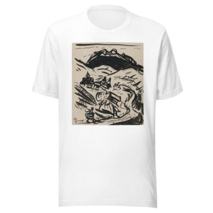 Landscape with two figures by Arnold Peter Weisz-Kubínčan T-Shirt