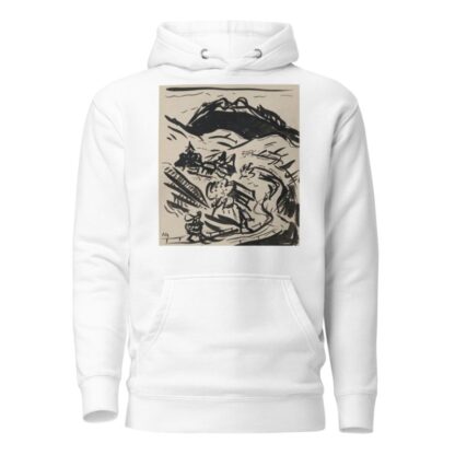 Landscape with two figures by Arnold Peter Weisz-Kubínčan Hoodie